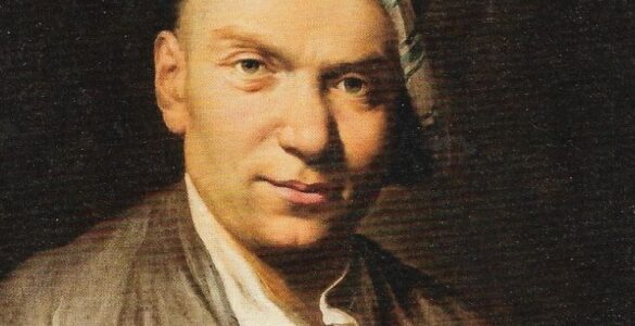 Cubierta del cuento diecisiete pintura de Giacomo Ceruti Retrato de hombre con una jarra